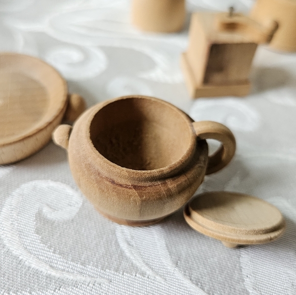 Vintage Wooden Cooking Set For Dolls - Picture 8 of 12